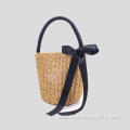 Ladies handbag with bowknot rope